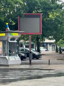 Panel informativo apagado